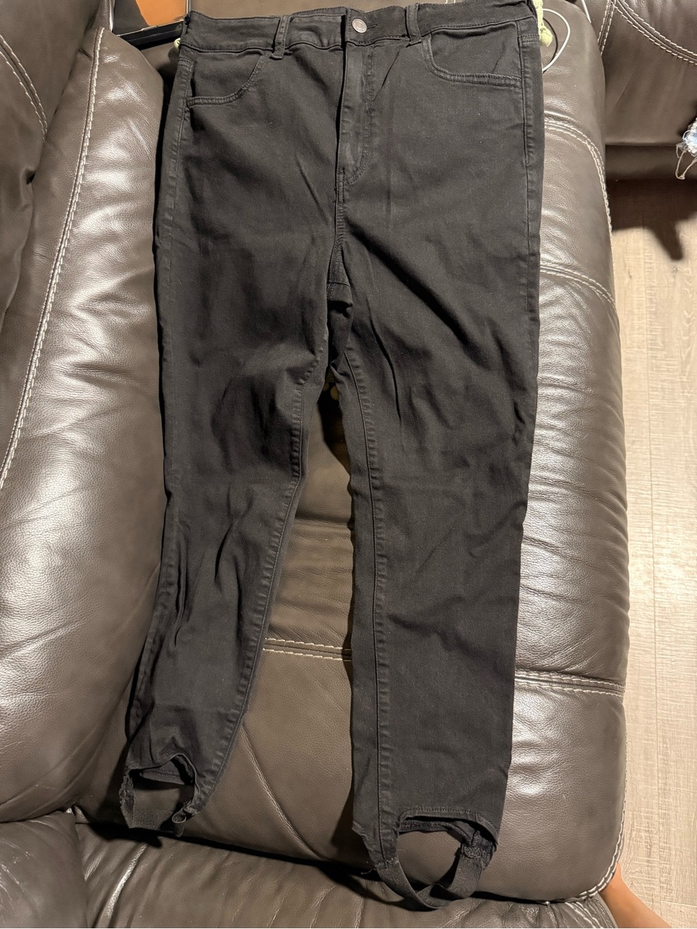 American Eagle Outfitters Black High-Rise Skinny Jeans